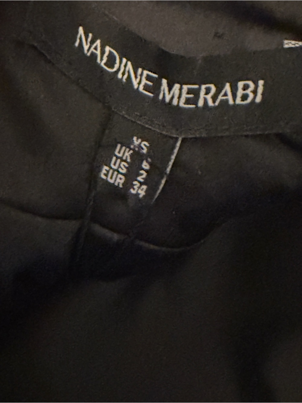 Nadine Merabi Audrina Black Velvet Pearl Trim Mini Dress XS/2 NWT - Picture 10 of 11